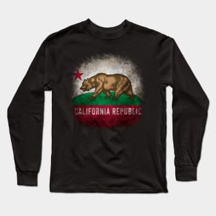 California Republic Flag (vintage Grunge Style) #3 Long Sleeve T-Shirt